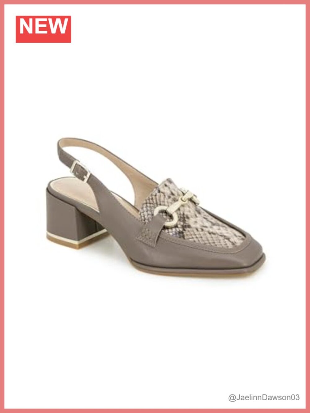 Kenneth Cole New York Women's Loafers Slingback Buckle Heels